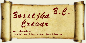 Bosiljka Crevar vizit kartica
